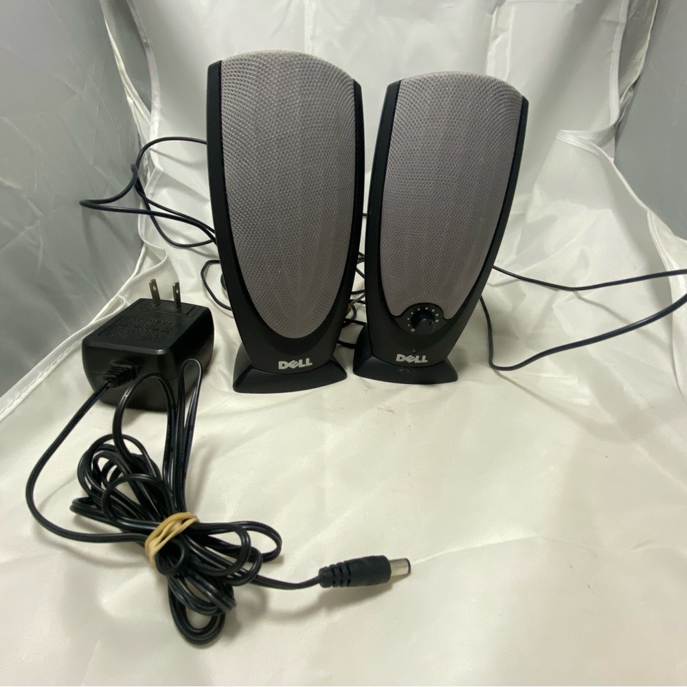 Dell A215 Multimedia 2.0 Desktop Computer Speakers Y9259 W2739 w/ Power Supply
